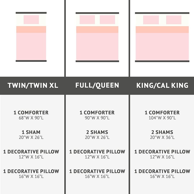 Intelligent Design Raina King/Cal King Comforter Set, Soft Microfiber, Modern Geometric Metallic Bed Set, 5 Pieces College Bedding with 2 Shams, 2 Toss Pillows Blush/Gold - Image 5